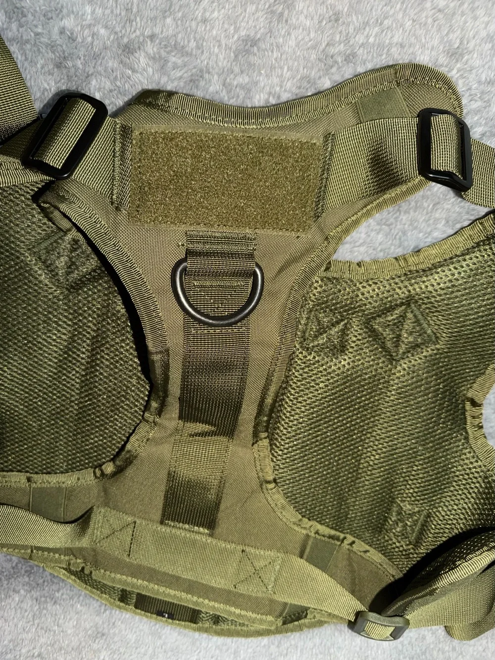 Tactical Dog Vest Gree US Working Dog  Harness with Handle No-pull Large